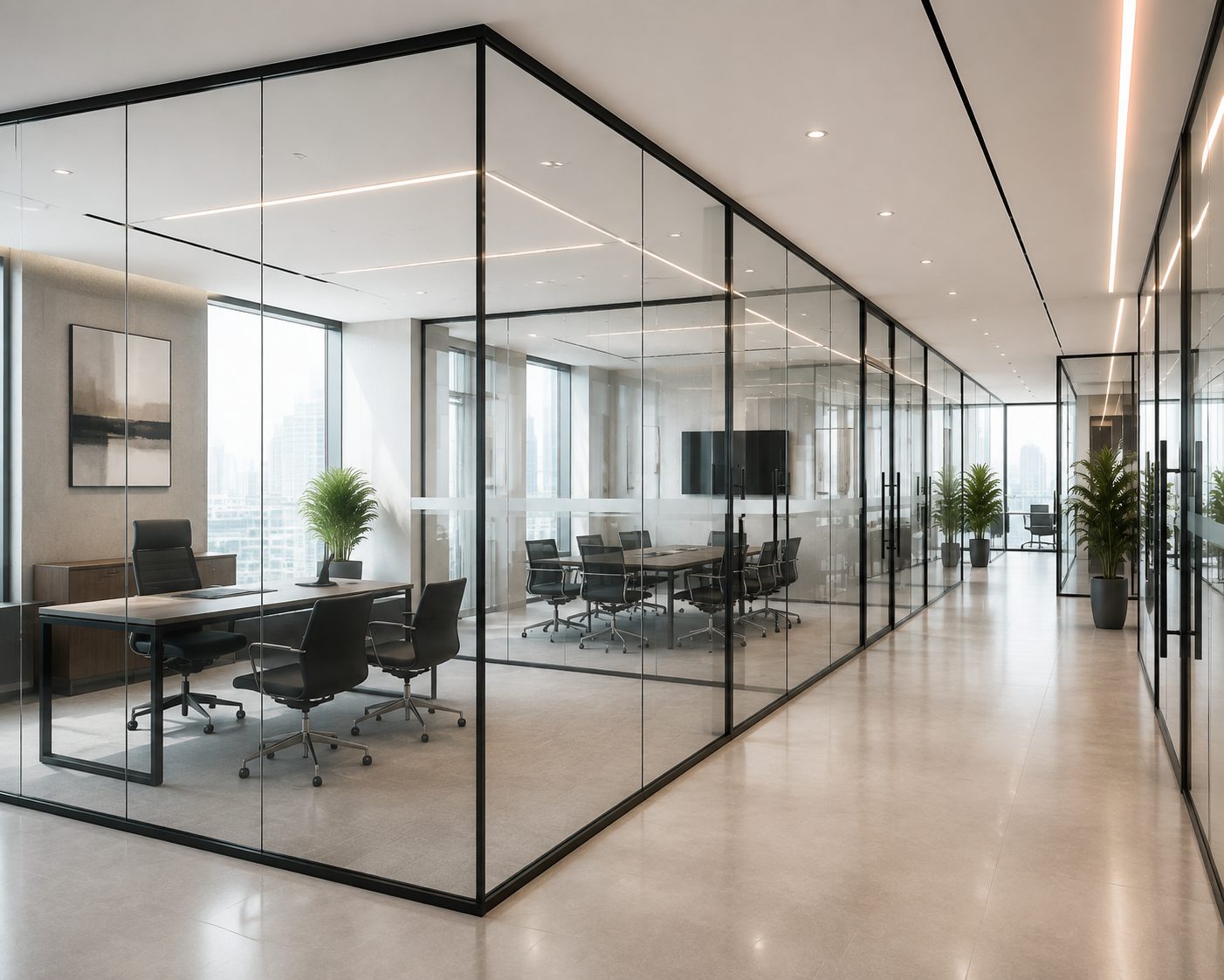Glass Office Partitions in Dubai